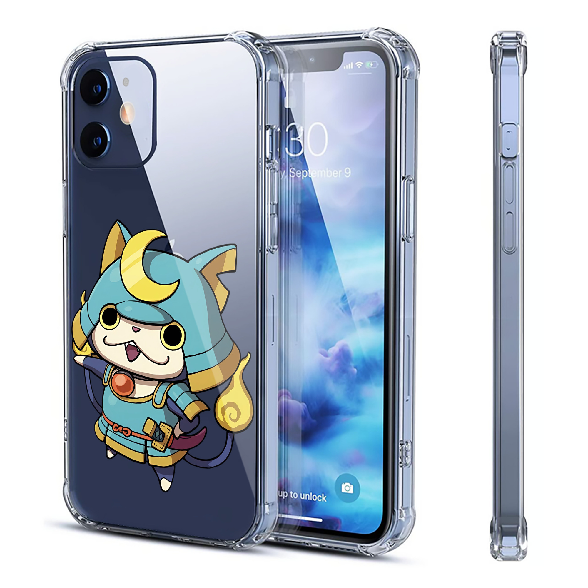 （画像用） 妖怪ウォッチ Yo-kai Watch 【iPhone 12シリーズ対応】透明スマホケース（クリアソフトケース）